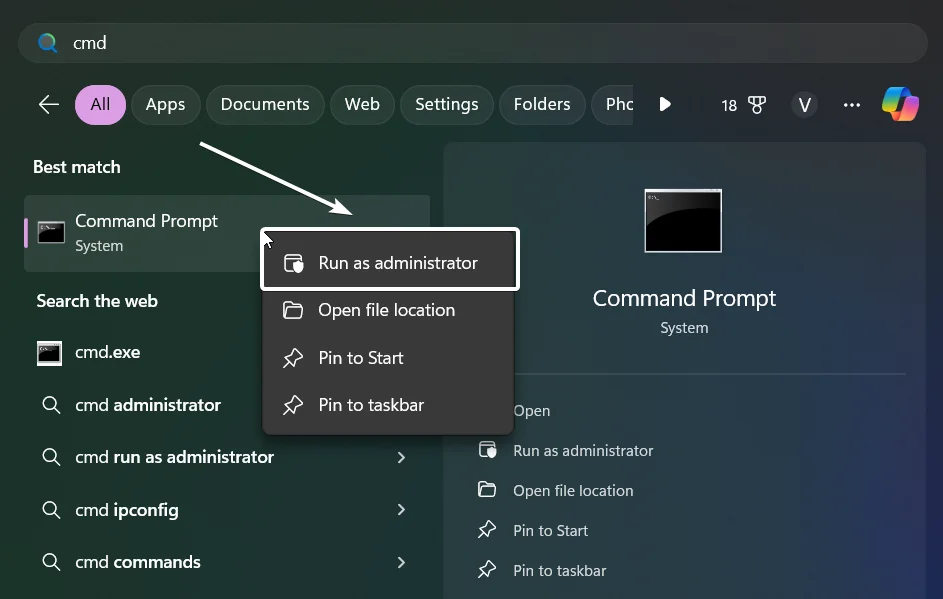 backup wifi passwords windows Windows Command Prompt run as administrator screenshot