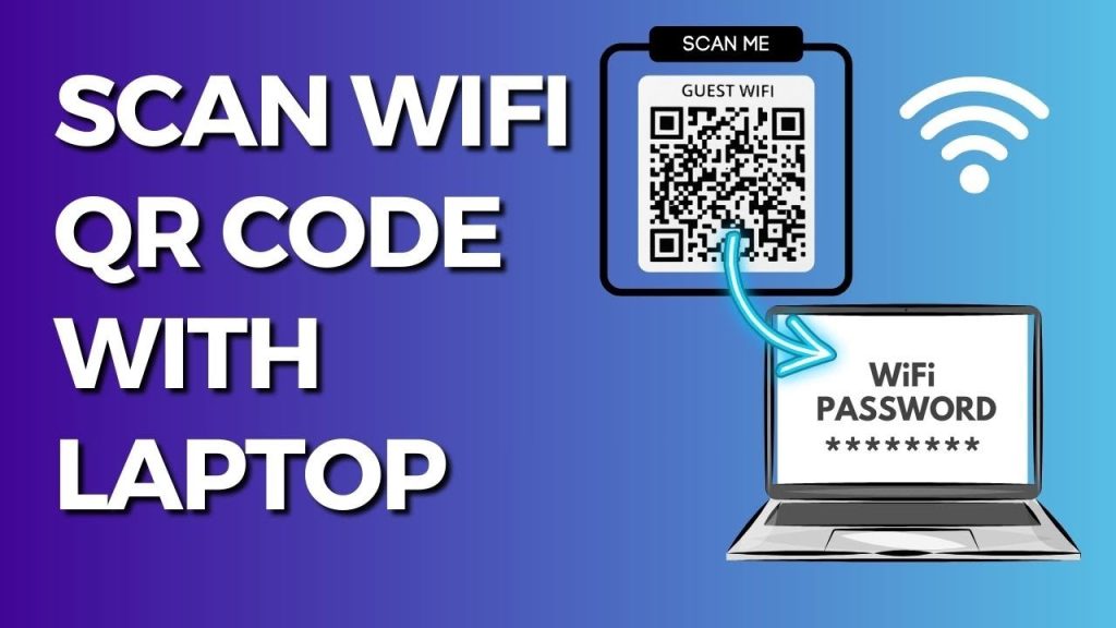 how to recover wifi password from qr code QR scanner app showing decoded Wi-Fi text with password highlighted
