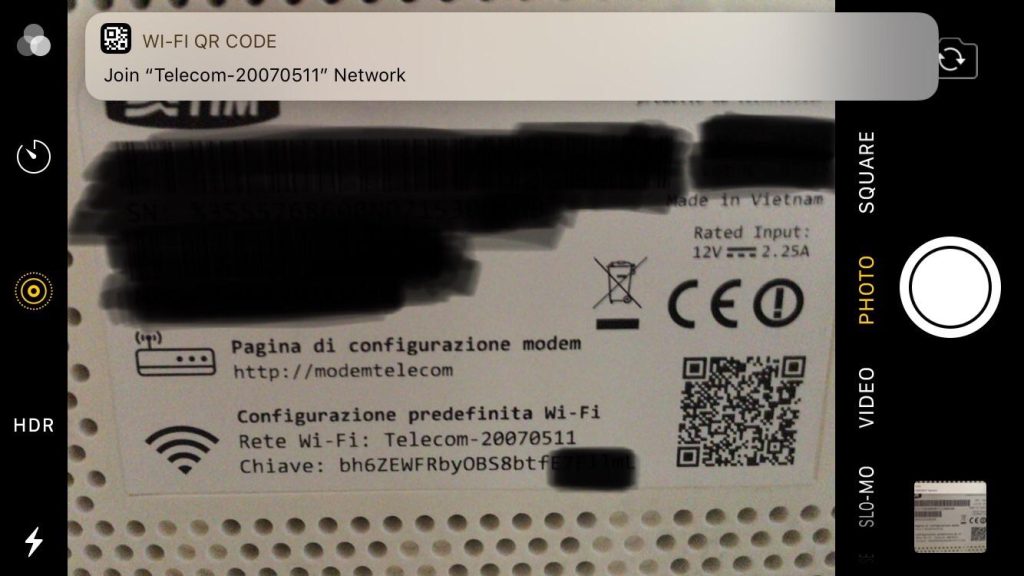 how to recover wifi password from qr code Wi-Fi QR code sticker on a router close-up