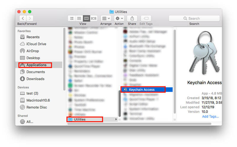 offline wifi password recovery solutions macOS Keychain Access showing saved WiFi password screen