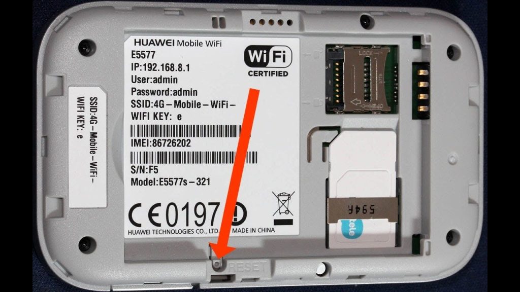 recover forgotten wifi password on mobile WiFi router label with default SSID and password