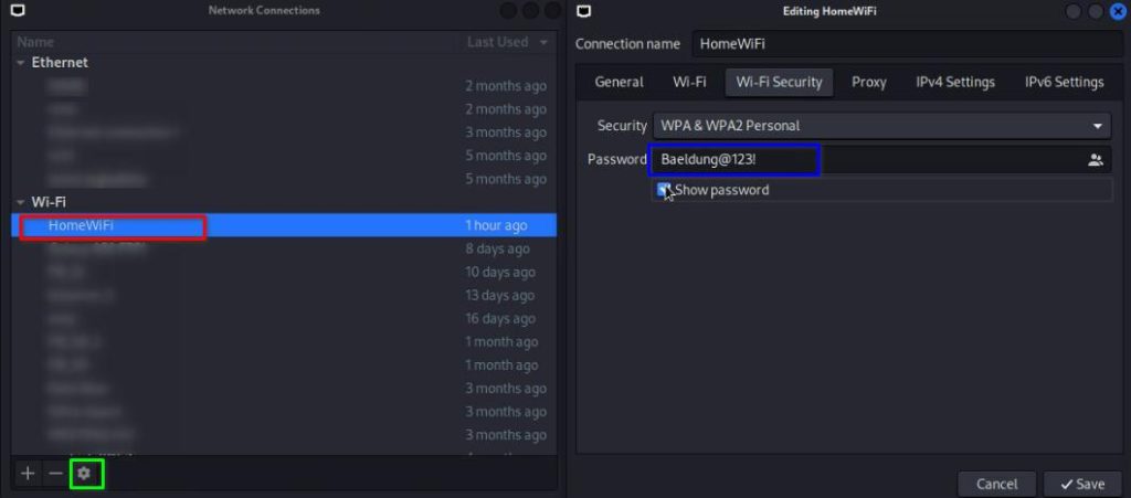 recover wifi password on kali linux Router admin interface showing WiFi password field