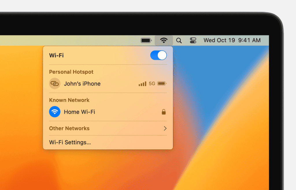 restore wifi passwords after reinstall macOS Keychain Access window showing WiFi network entry