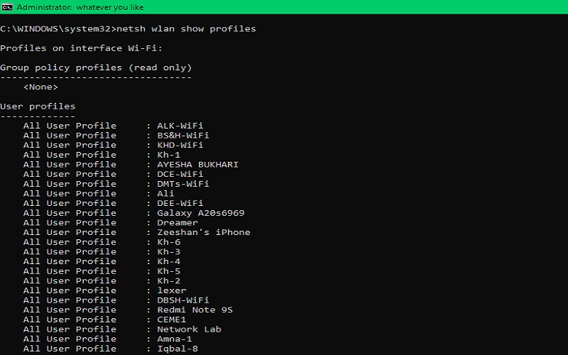 saved wifi password recovery command line Linux terminal cat command showing WiFi password in nmconnection file