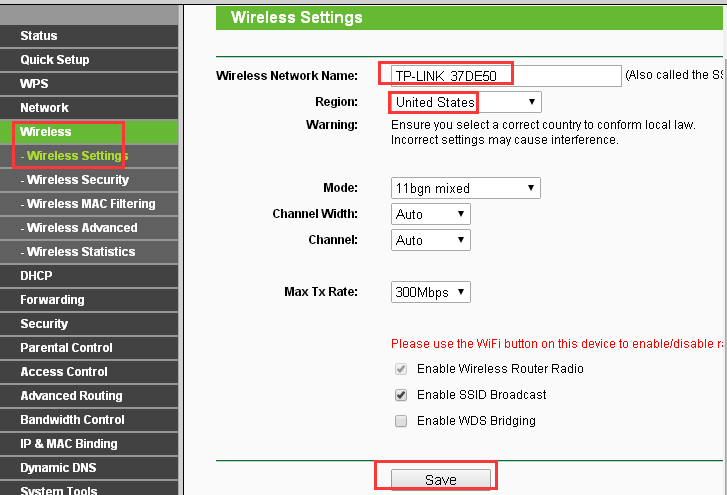 show wifi password settings router configuration page WiFi password setting