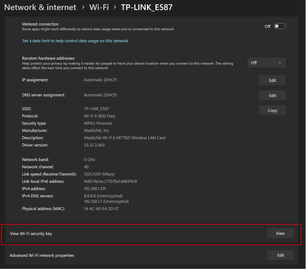 university wifi password recovery Router wireless security settings showing wifi password