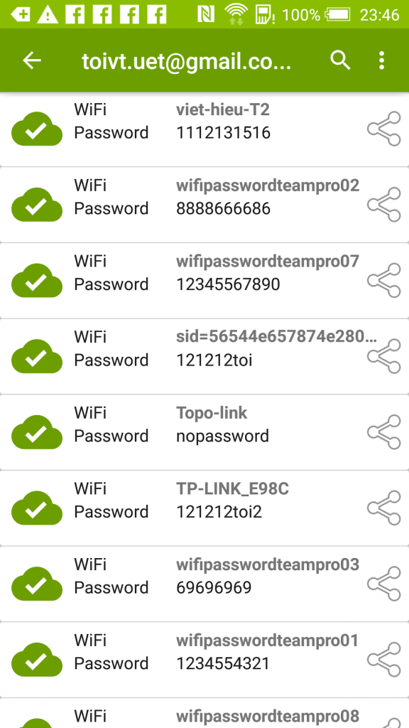 wifi password recovery after android update Google Password Manager WiFi networks list