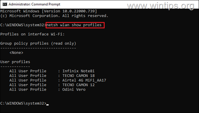 wifi password recovery for students Command prompt netsh wlan show profile