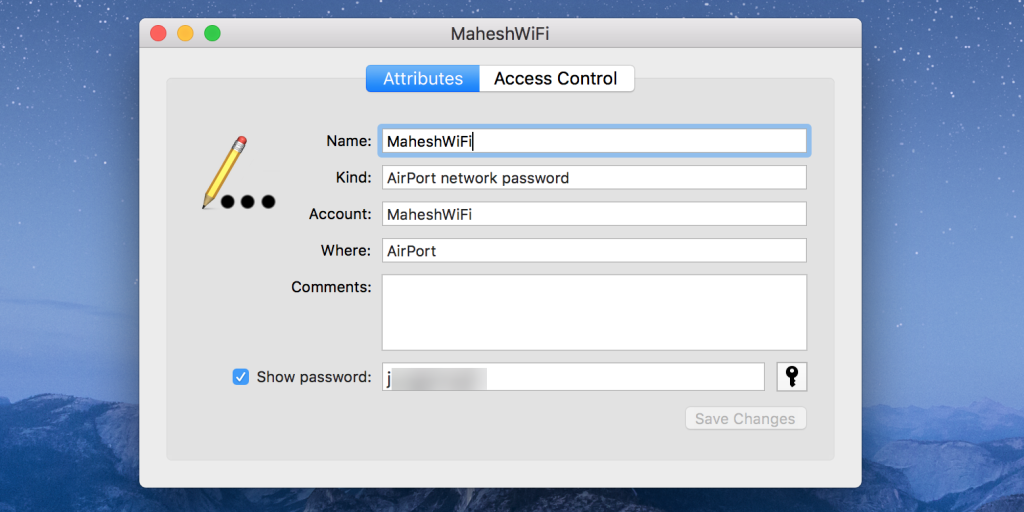 wifi password recovery for students Mac Keychain Access WiFi password display