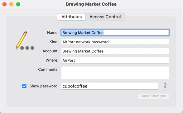 wifi password recovery from mobile Mac Keychain Access WiFi password show