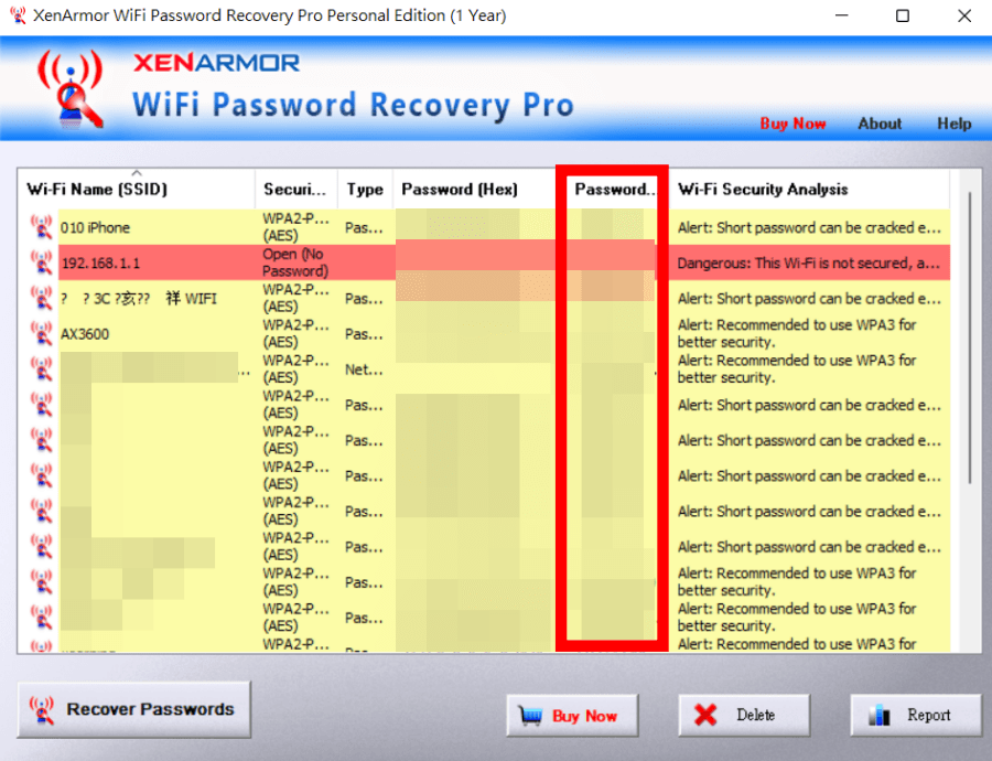 wifi password recovery on access point router wireless security showing password in plain text with show checkbox