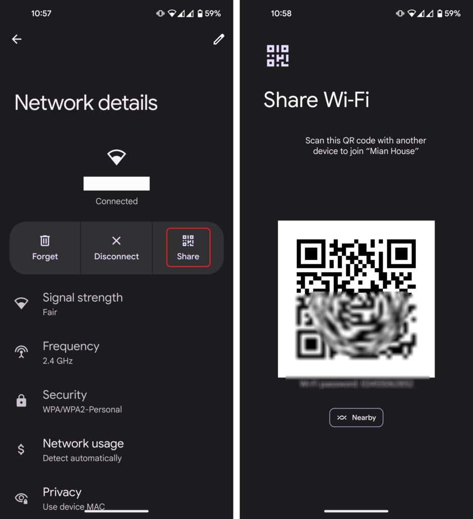 wifi password recovery tutorial android Samsung One UI Wiu2011Fi QR code screen with password