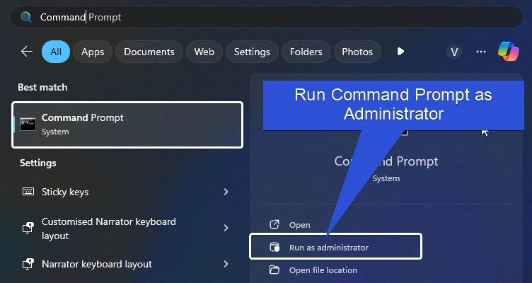 wifi password recovery without reinstalling windows Windows Command Prompt right-click run as administrator
