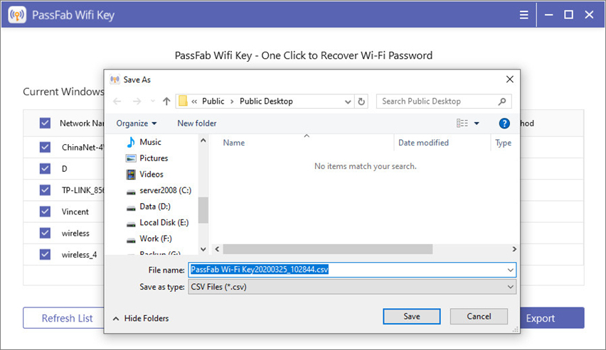 wireless password recovery app Copying a WiFi password from WirelessKeyView to clipboard on Windows