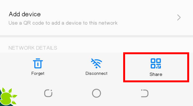 backup wifi passwords before reset Android Wi-Fi settings share QR code and show password button