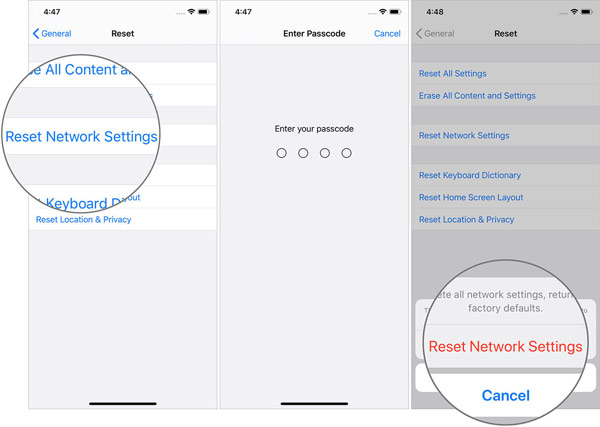 backup wifi passwords before reset iPhone Wi-Fi password screen in Settings showing password field