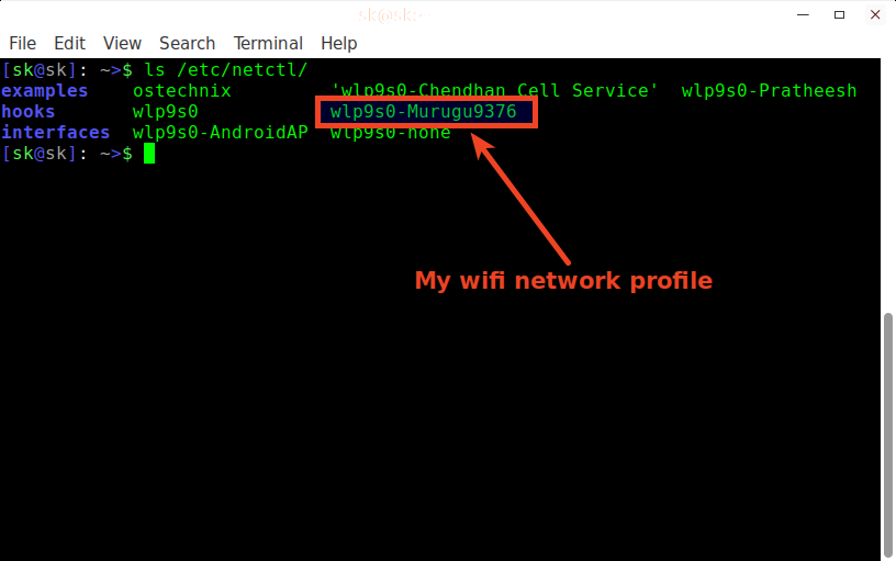 backup wifi passwords before upgrade Linux terminal cat command showing WiFi config file
