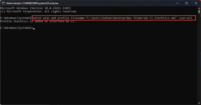 backup wifi passwords before upgrade Windows Command Prompt netsh wlan export profile