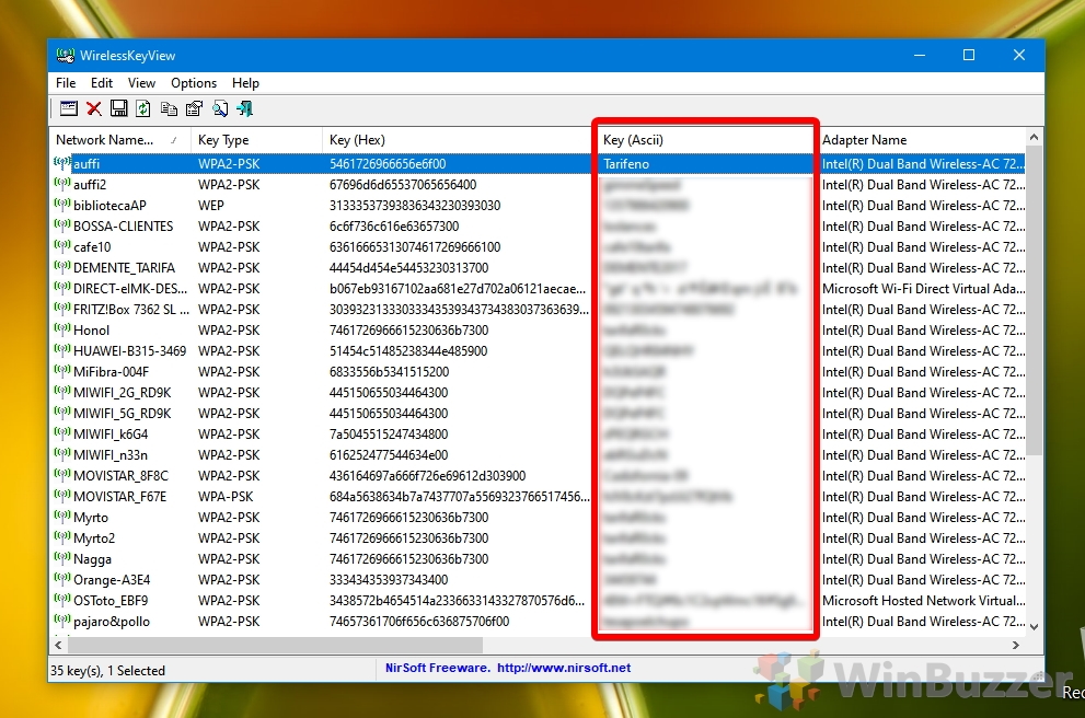 best free wifi password recovery software User opening WirelessKeyView with right-click Run as Administrator context menu