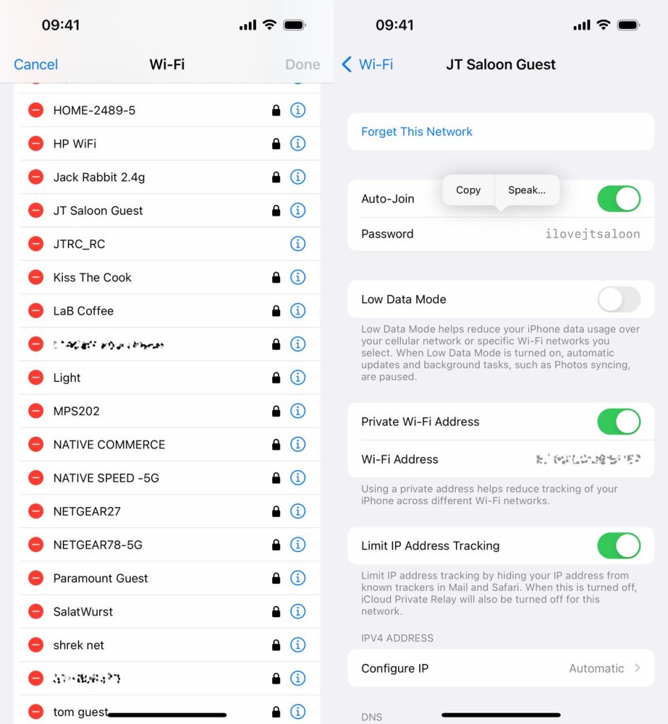 best wifi password recovery tool for iphone iPhone Passwords settings list with WiFi networks