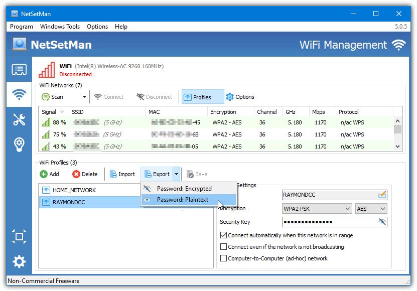 export wifi passwords to text file batch file export_wifi.bat running to export wifi passwords