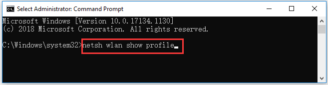 export wifi passwords with cmd netsh wlan show profile keyclear command result