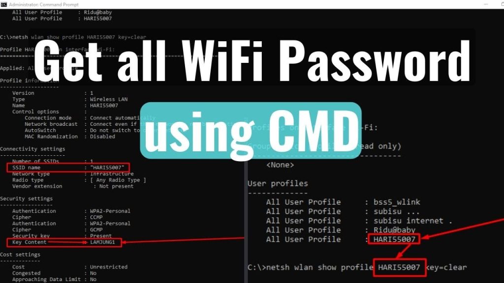export wifi passwords with cmd notepad viewing wifi passwords text file
