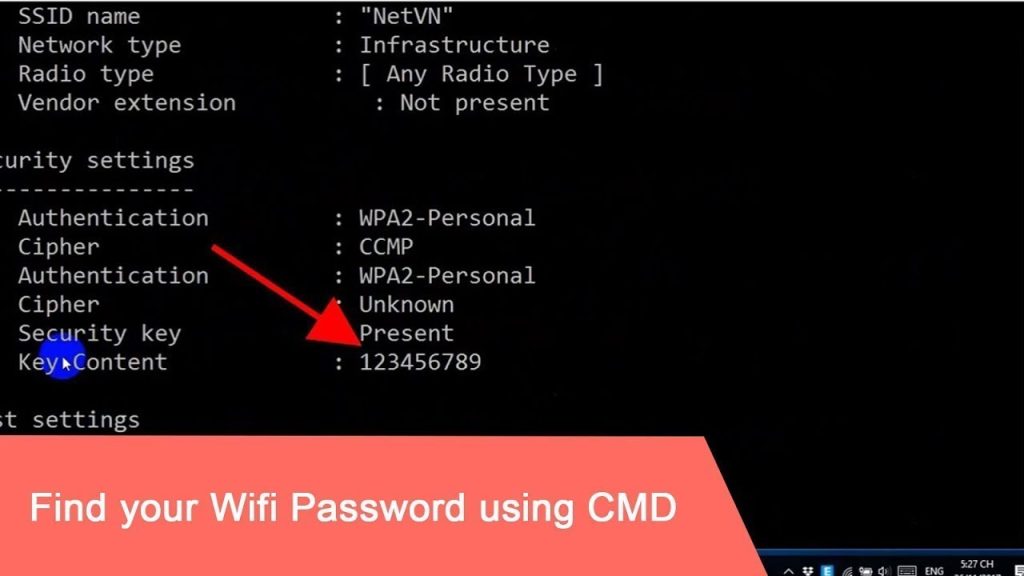 export wifi passwords with cmd Windows Command Prompt run as administrator screenshot