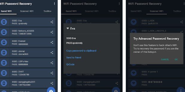 forgotten wifi password recovery app person sharing wifi password from smartphone to laptop