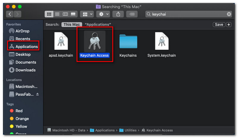 how to recover wifi password from keychain Mac Keychain Access app icon in Applications Utilities folder
