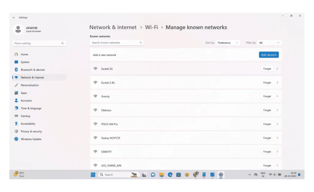 office wifi password recovery Windows network settings WiFi password view