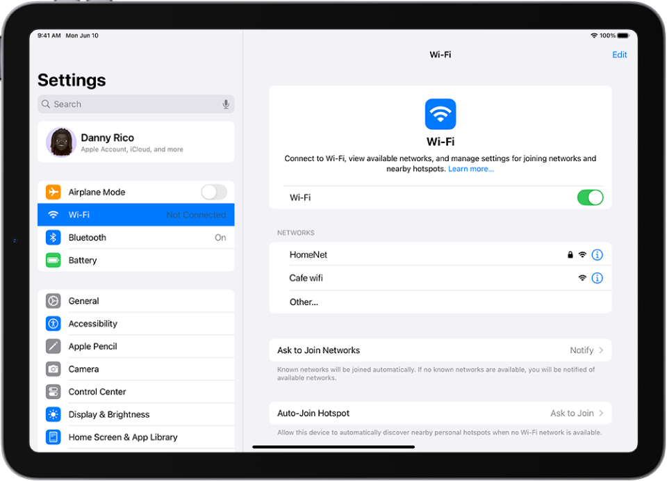 recover forgotten wifi password on tablet iPad WiFi settings password view Face ID authentication