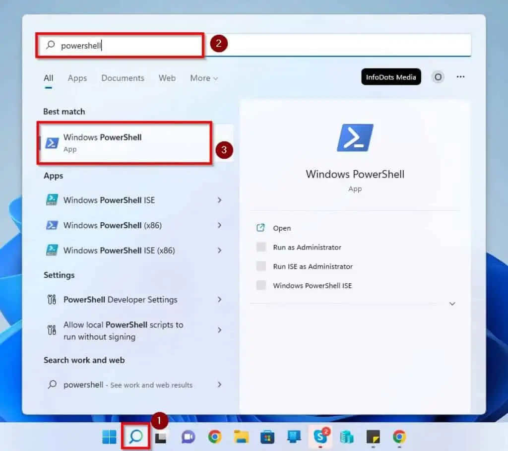 recover forgotten wifi password using powershell Windows PowerShell run as administrator context menu