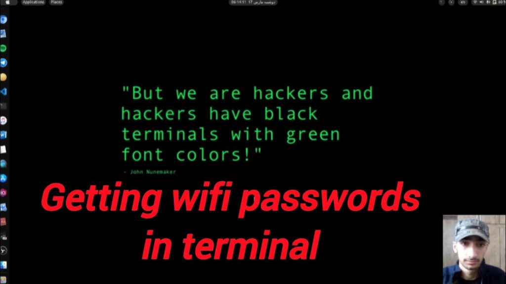 recover forgotten wifi password using terminal close up of terminal showing WiFi password in quotes