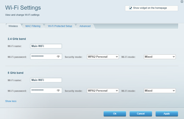 recover wifi password from linksys router Linksys router wireless settings page menu