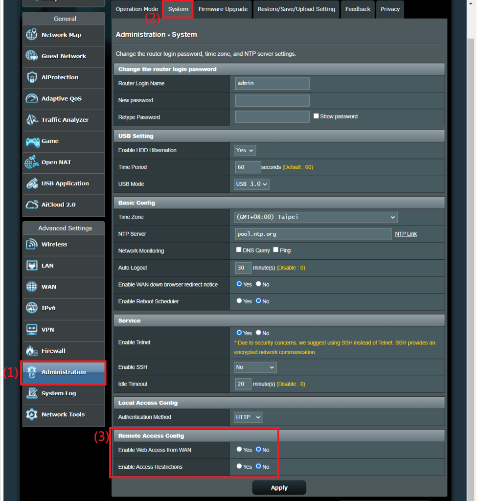 restore wifi passwords after upgrade Router admin interface showing WiFi security settings and password field