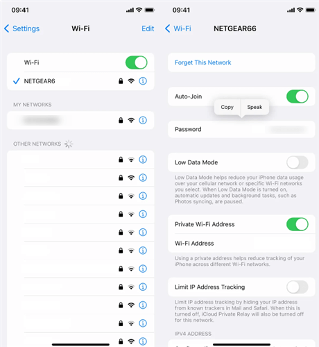 saved wifi password recovery iphone iPhone iOS version check settings general about screenshot