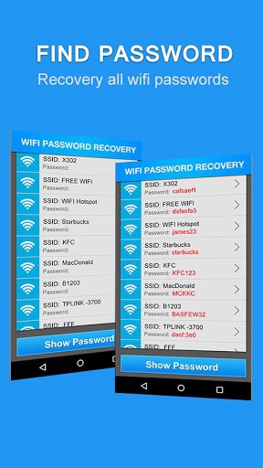 wifi password recovery app without root WiFi QR code on Android phone