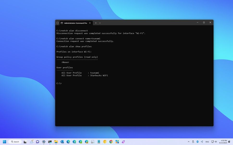 wifi password recovery expert guide Windows 11 command prompt showing netsh wlan show profile key clear