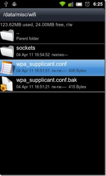 wifi password recovery for android users Android root file explorer wpa_supplicant.conf