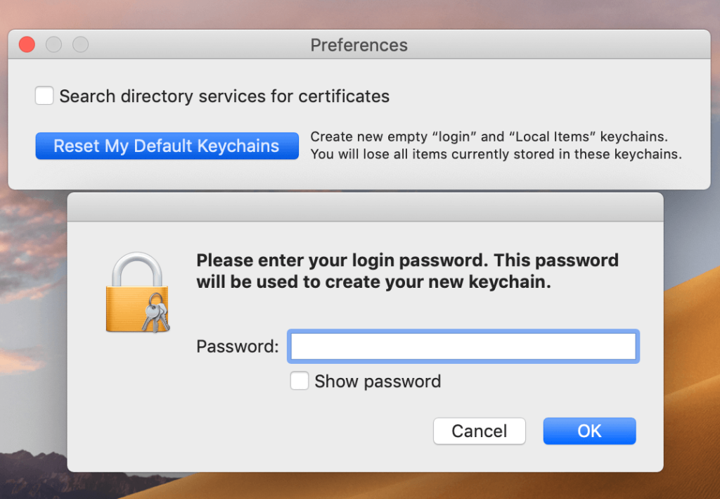 wifi password recovery for macbook air Keychain Access network info window with Show password checkbox checked