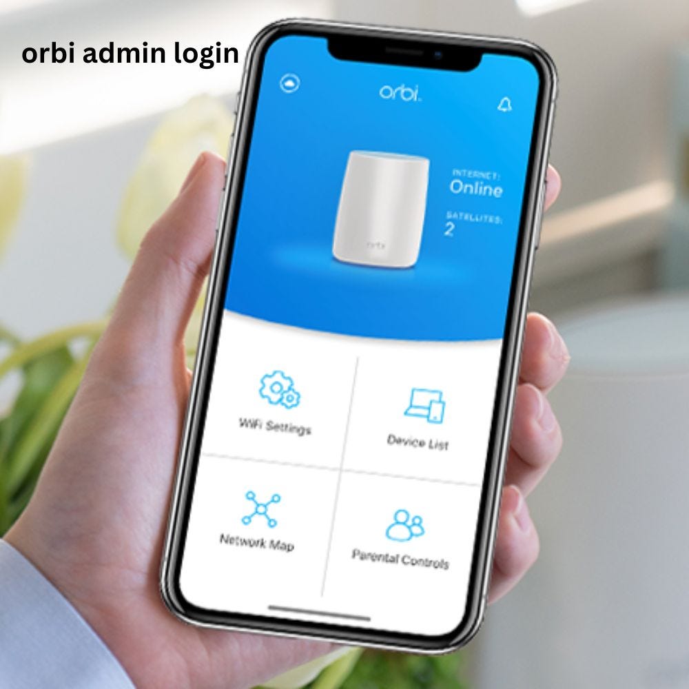 wifi password recovery for mesh wifi Orbi router admin login page web interface