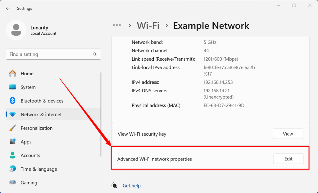 wifi password recovery for public hotspots Windows 11 network properties showing Wi-Fi security key checkbox