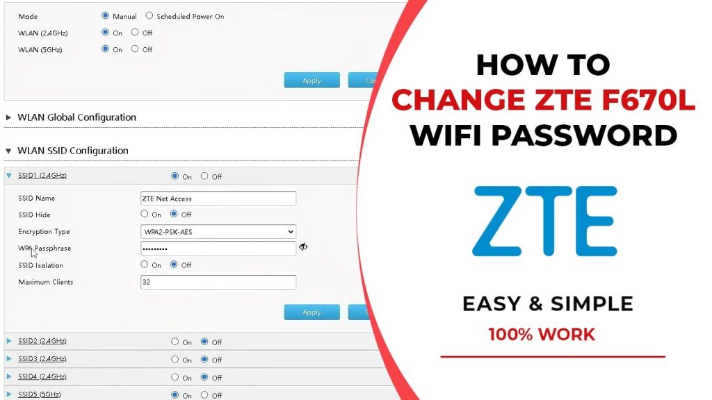 wifi password recovery for zte ZTE router WiFi password field with eye icon to reveal pre-shared key