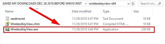 wifi password recovery software github WirelessKeyView running on Windows showing list of saved WiFi passwords