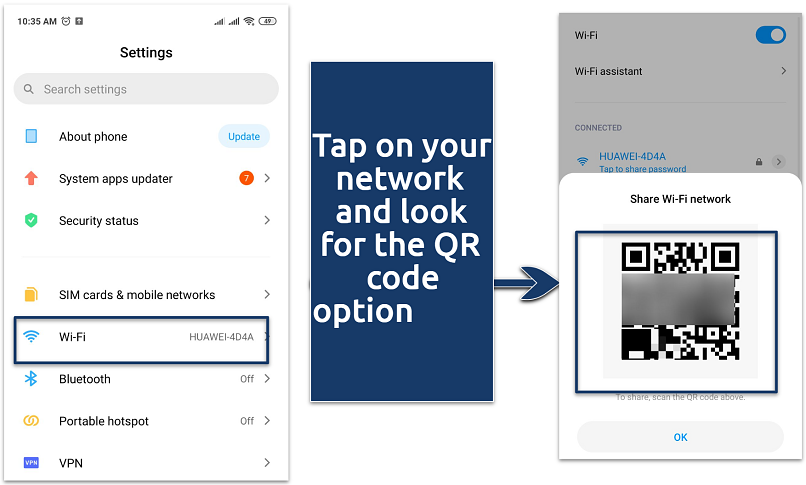 wifi password recovery tutorial Android wifi share QR code password