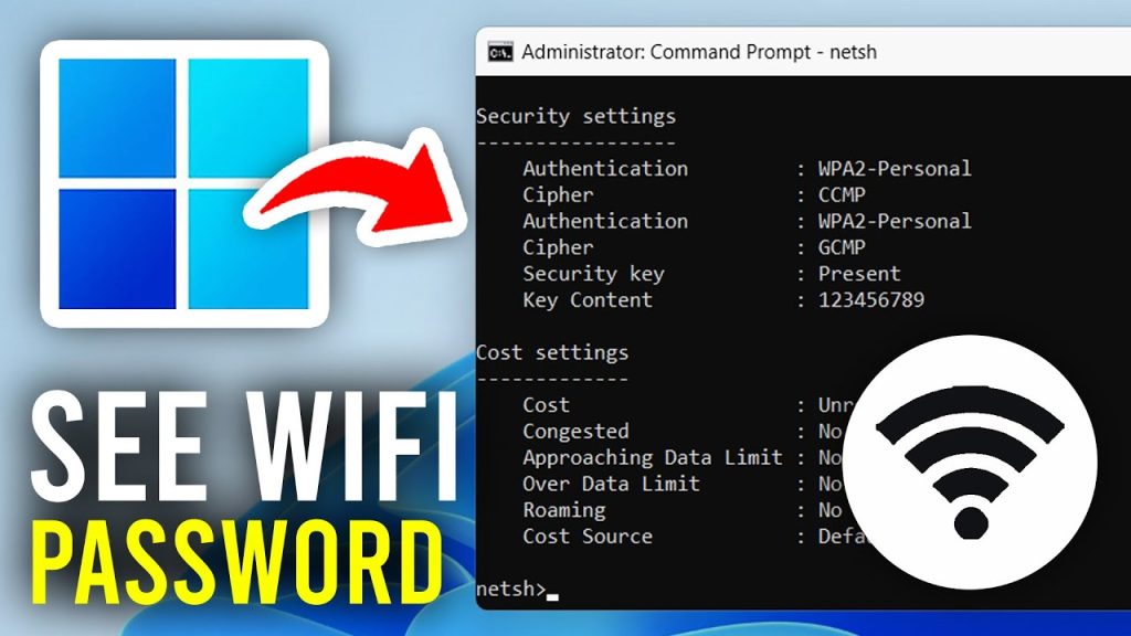 wifi password recovery tutorial macos macOS Terminal window with security command output showing WiFi password