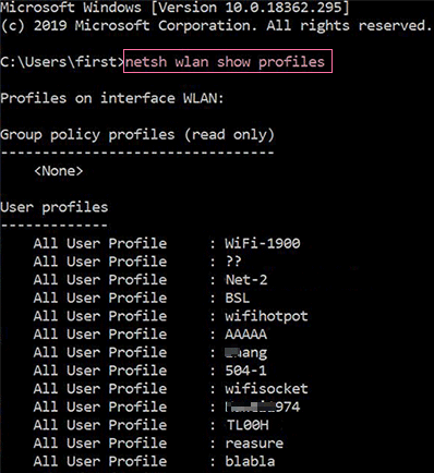 wifi password recovery with netsh command Command Prompt Run as Administrator Windows 10