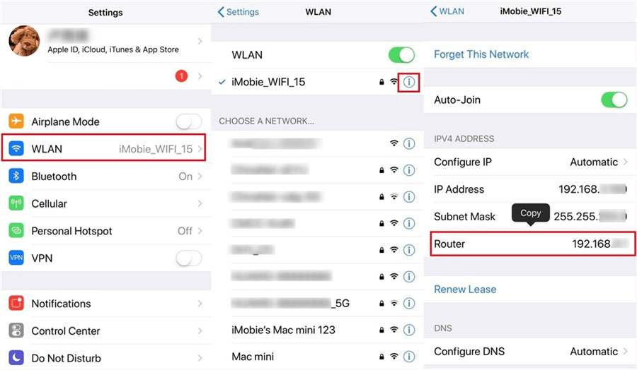 wireless password recovery iphone Router admin login page on laptop showing WiFi settings