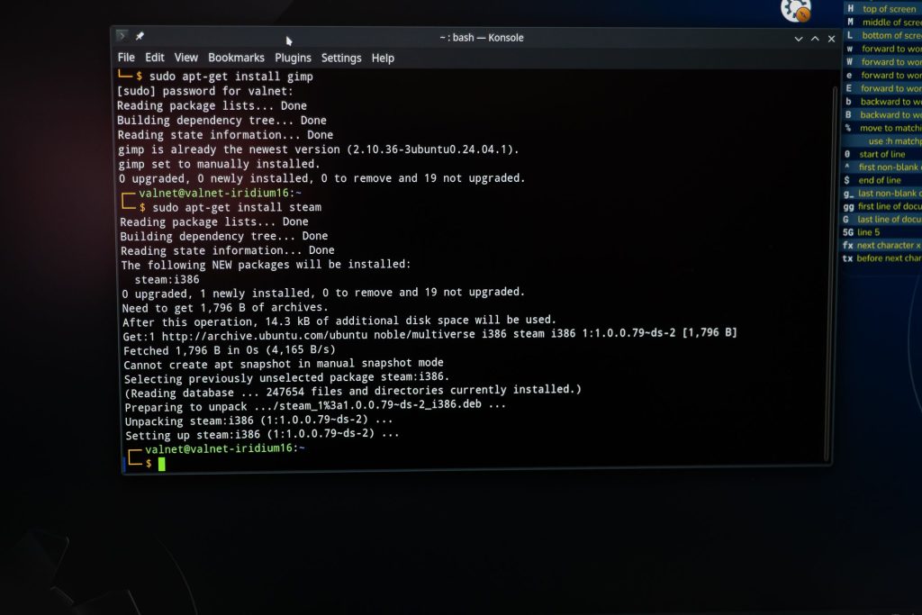 wireless password recovery linux Linux terminal window open on desktop with bash prompt